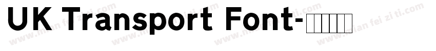 UK Transport Font字体转换